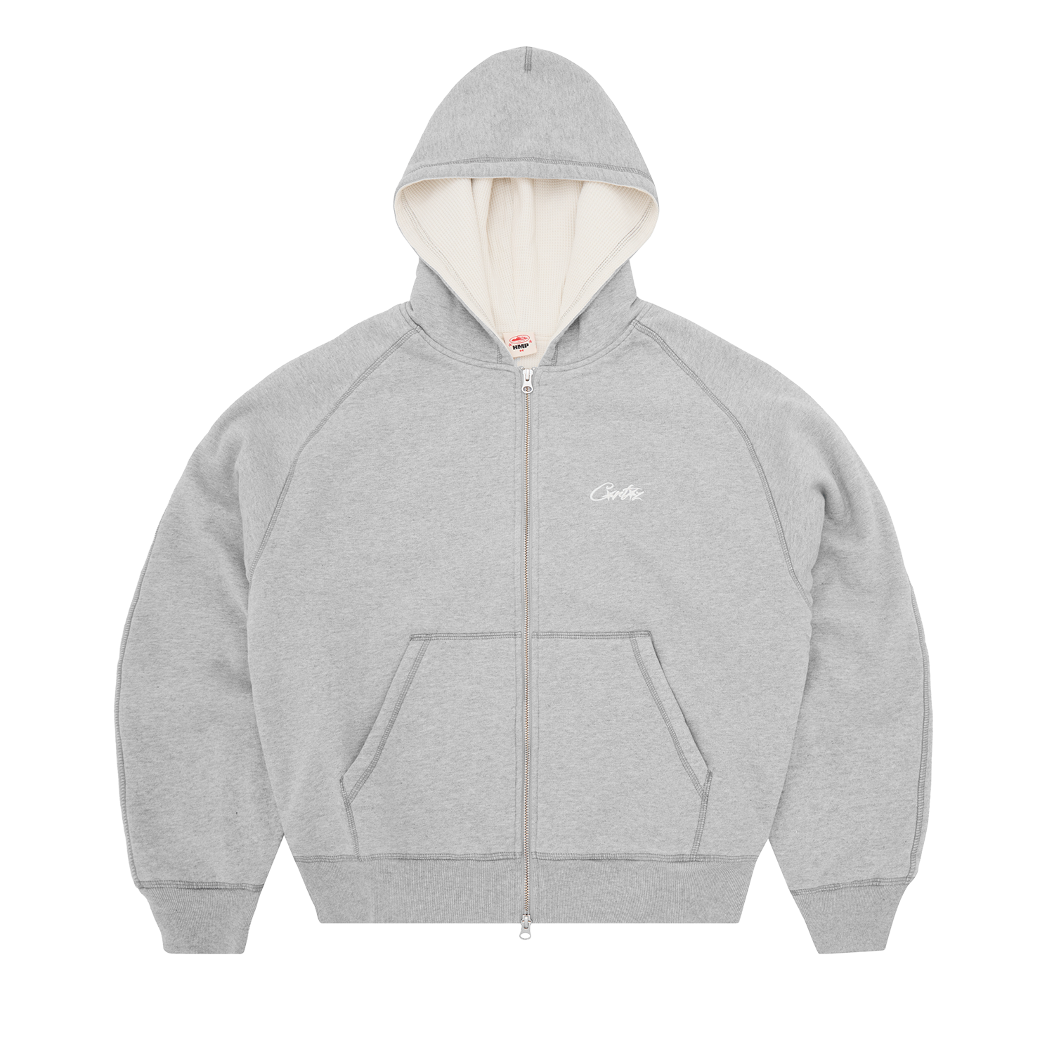 HMP THERMAL ZIP HOODIE [HEATHER GREY]